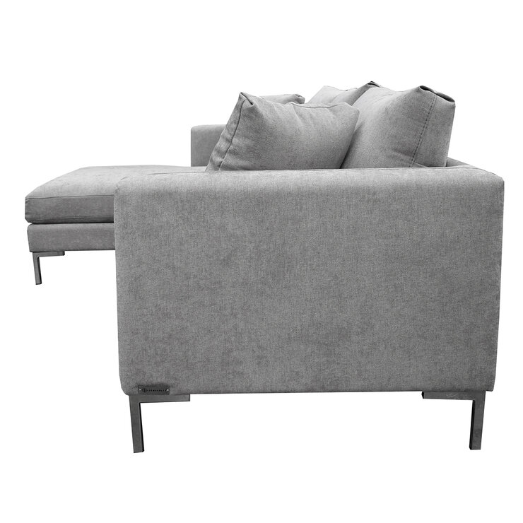 Muebles Liz, Parma, Sala Modular de 2 Piezas, Gris — Imagen 2 de 4