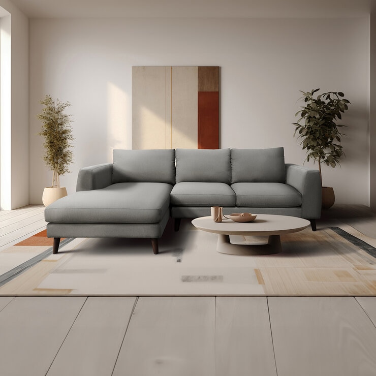 Muebles Liz, Figg, Modular De 2 Piezas,Gris — Imagen 1 de 4
