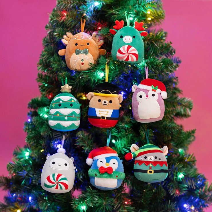 Squishmallows Ornamentos de Peluche 8 Piezas, Varios Modelos — Imagen 2 de 3