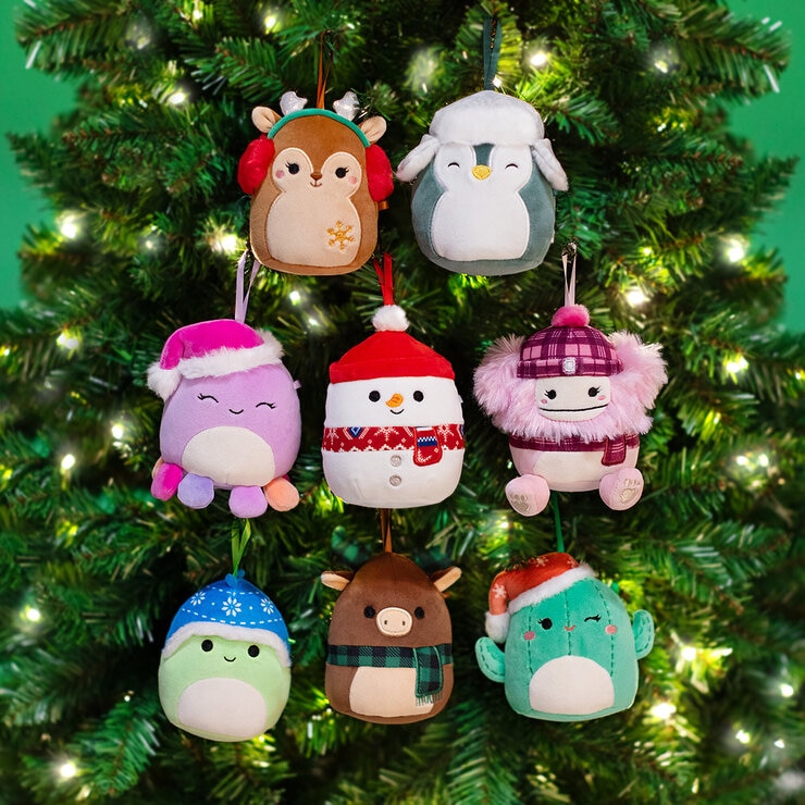 Squishmallows Ornamentos de Peluche 8 Piezas, Varios Modelos — Imagen 1 de 3