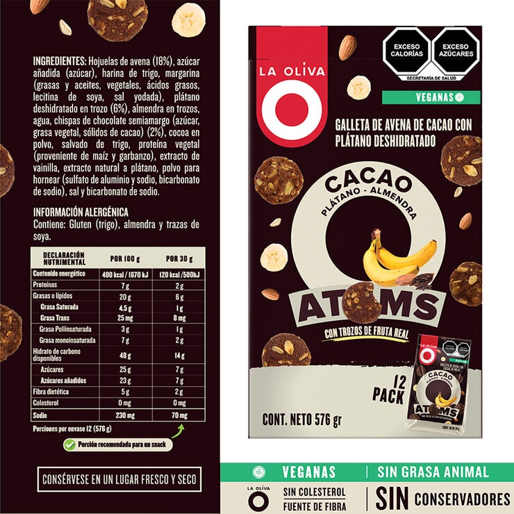 La Oliva Galleta Cacao Plátano — Imagen 2 de 3