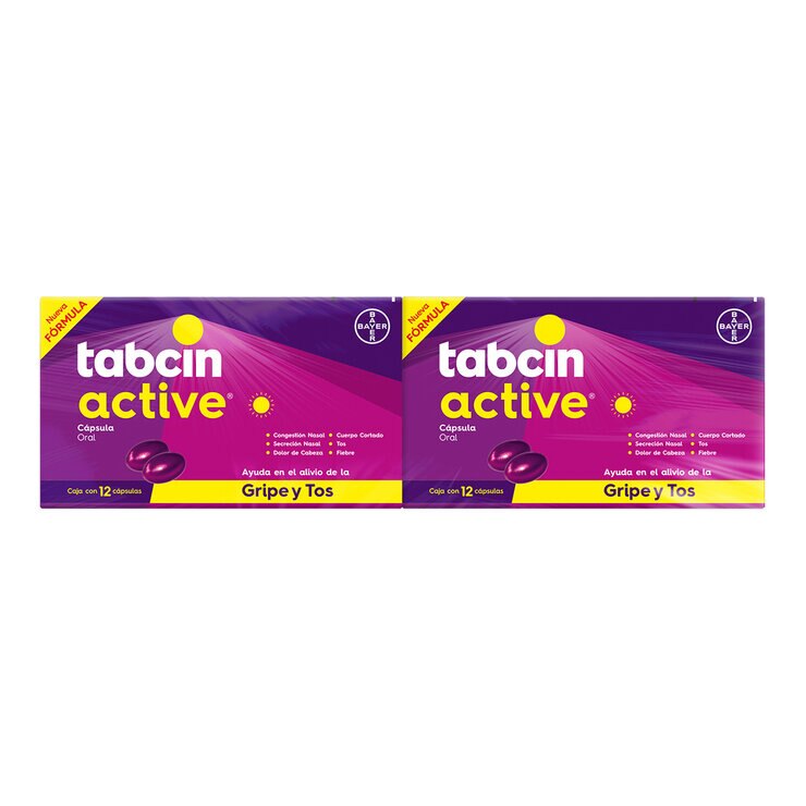 Tabcin Pods Active 2 Cajas de 12 Cápsulas c/u — Imagen 1 de 4
