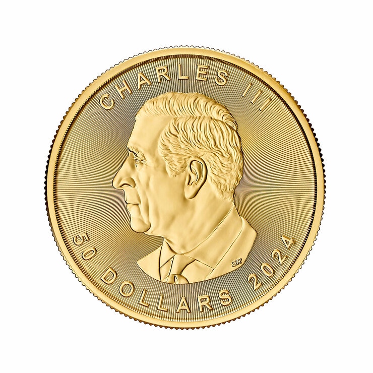 Moneda de  Oro 1 oz, Hoja de Maple de Canadá — Imagen 3 de 4