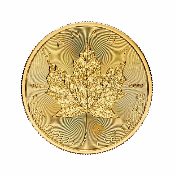 Moneda de  Oro 1 oz, Hoja de Maple de Canadá — Imagen 4 de 4