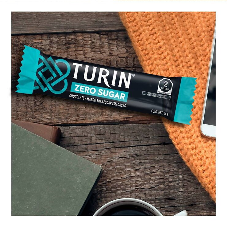 Turín Chocolate Amargo Sin Azúcar 400 g — Imagen 3 de 4