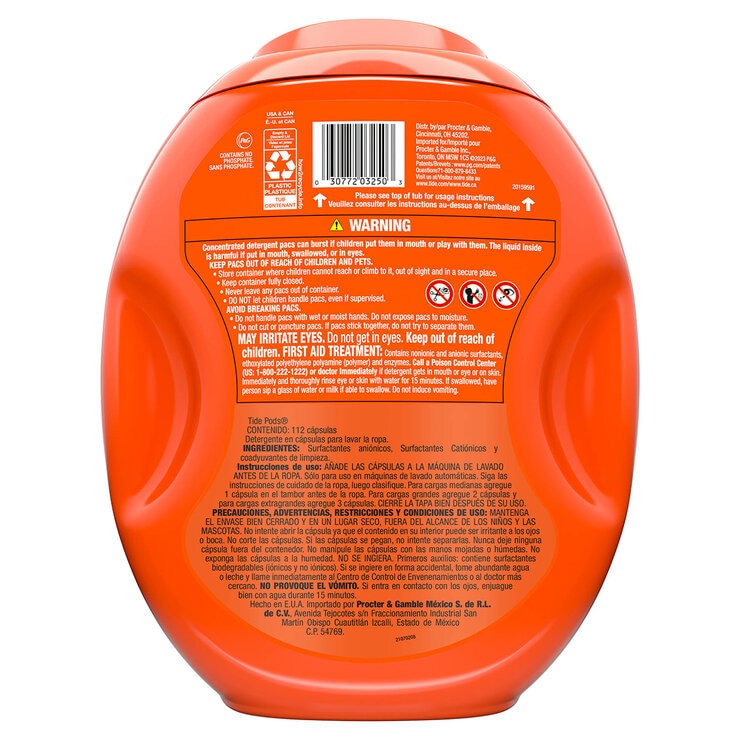 Tide Pods Detergente para ropa en cápsulas Spring Meadow, 112 pzas — Imagen 3 de 4