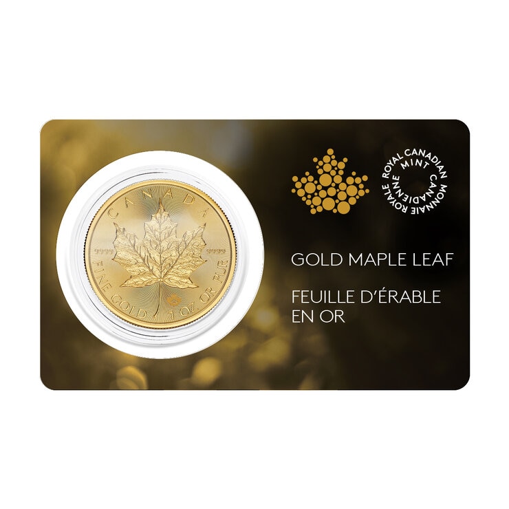 Moneda de  Oro 1 oz, Hoja de Maple de Canadá — Imagen 1 de 4