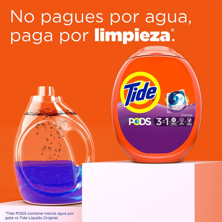 Tide Pods Detergente para ropa en cápsulas Spring Meadow, 112 pzas — Imagen 4 de 4