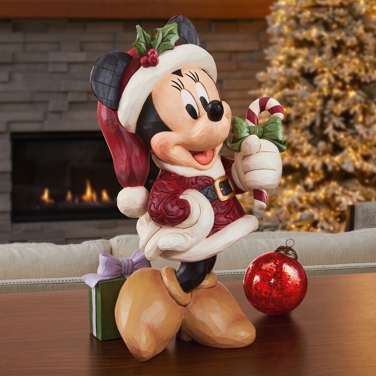 Jim Shore Estatua de Minnie con Bastón de Caramelo  — Imagen 1 de 3