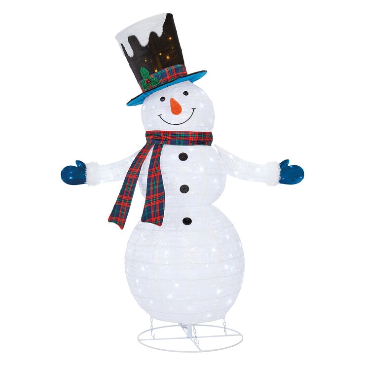 Familia de Muñecos de Nieve con Luces LED  — Imagen 2 de 4