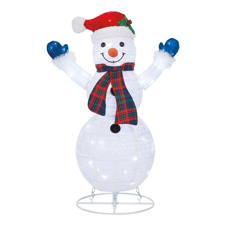 Familia de Muñecos de Nieve con Luces LED  — Imagen 4 de 4