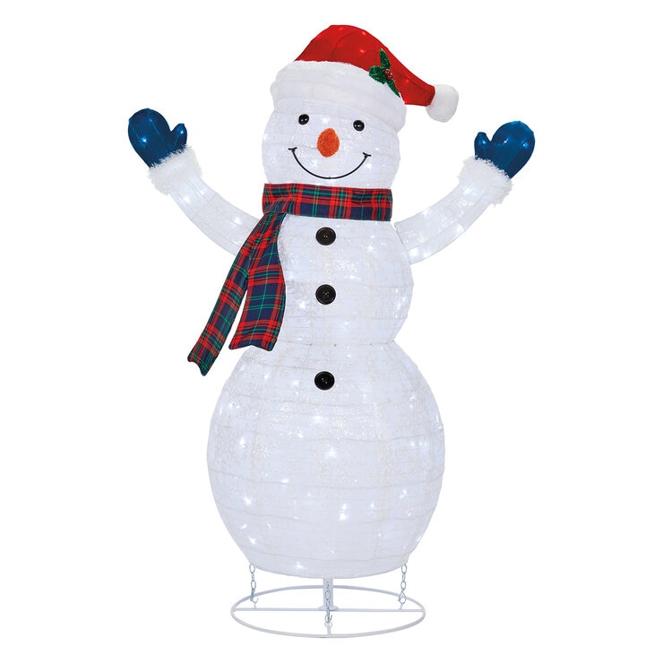 Familia de Muñecos de Nieve con Luces LED  — Imagen 3 de 4