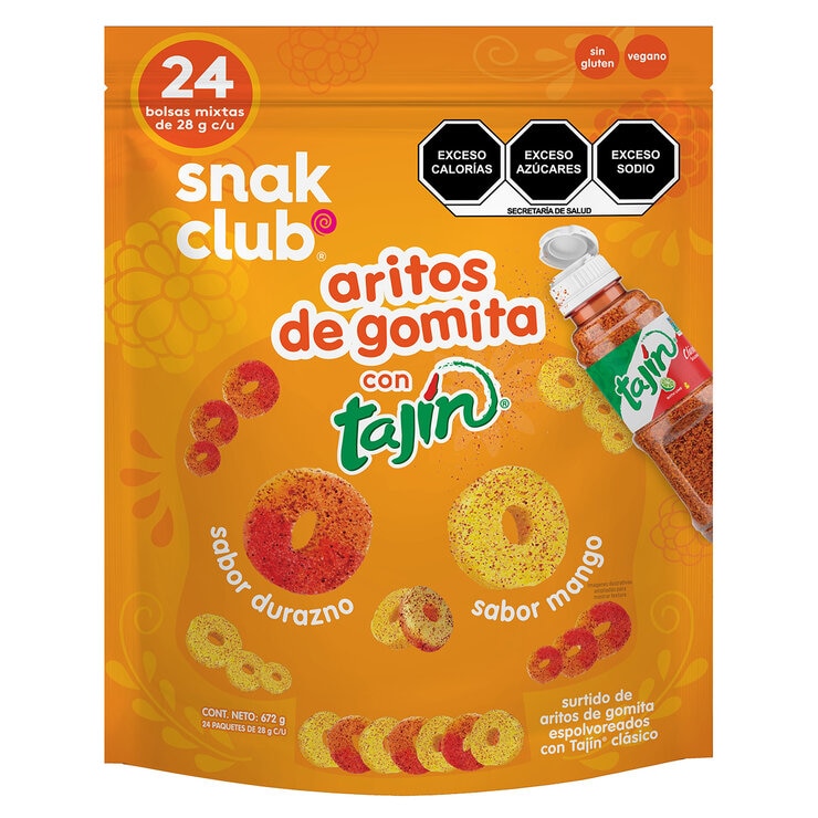 Snak Club Aritos de Gomita con Tajín 672g — Imagen 1 de 2