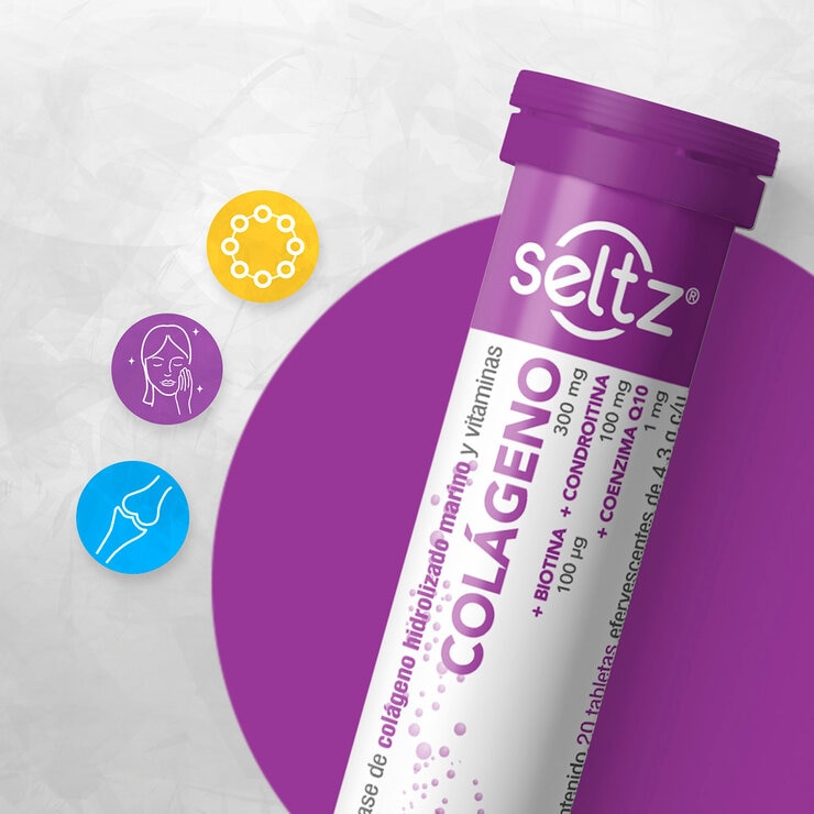 Seltz Ácido Hialurónico, Vitamina E, Calcio + D, Colágeno, Magnesio 5PK — Imagen 3 de 4