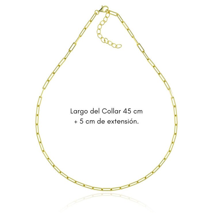 Mayfer Collar .925 Bañado en Oro, con Charms  Removibles  — Imagen 2 de 4