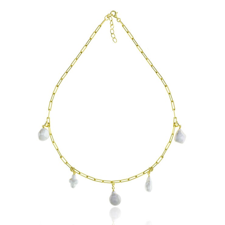 Mayfer Collar .925 Bañado en Oro, con Charms  Removibles  — Imagen 4 de 4