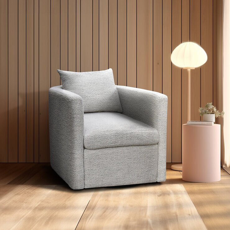 Muebles Liz, Vasco, Sillón Giratorio Blanco — Imagen 1 de 4