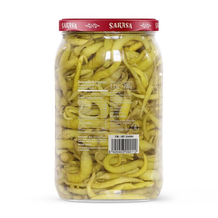Sarasa Guindilla Piparra en Vinagre 1.7 Kg — Imagen 2 de 4