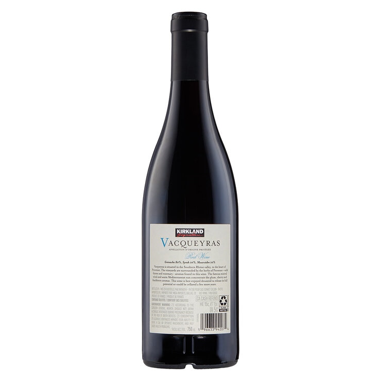 Vino Tinto Kirkland Signature Vacqueyras 750 ml — Imagen 2 de 2