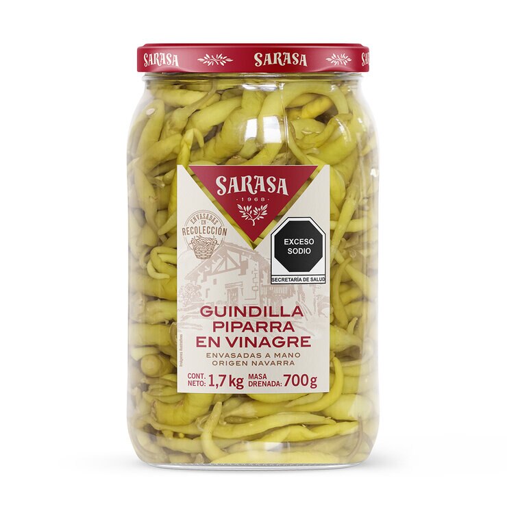 Sarasa Guindilla Piparra en Vinagre 1.7 Kg — Imagen 1 de 4