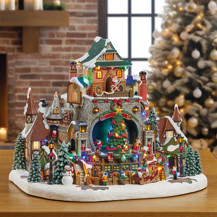 Taller de Santa Claus Animado con Luces y Música  — Imagen 1 de 4