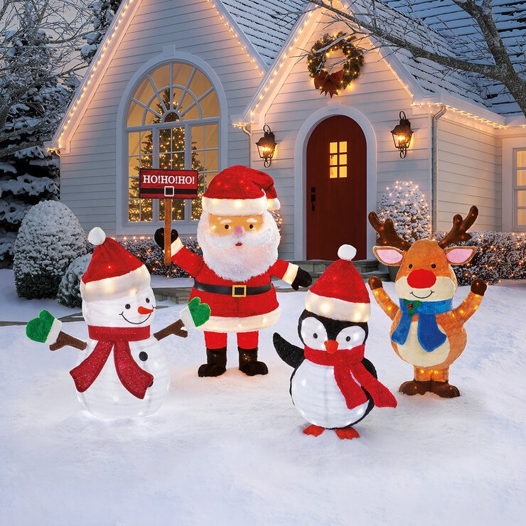 Santa y Sus Amigos con Luces LED  — Imagen 1 de 4
