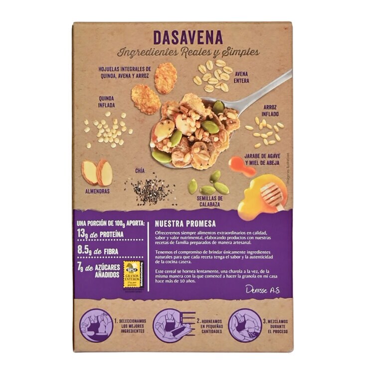 Dasavena Cereal Quinoa y Almendras 1 kg — Imagen 4 de 4