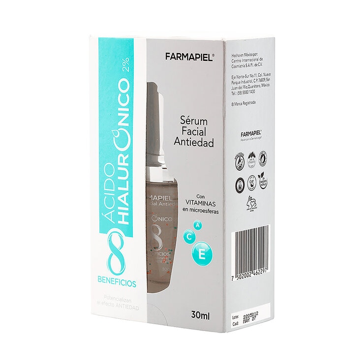 Farmapiel Ácido Hialuronico  Sérum con vitaminas y minerales 30ml — Imagen 3 de 4