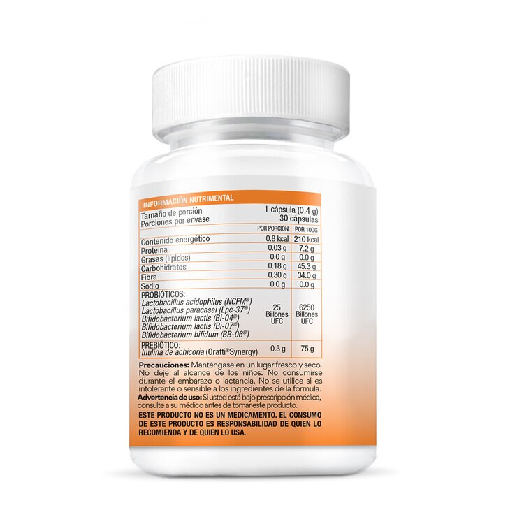 Bio B Probióticos 25 Billones 2 Frascos de 30 Cápsulas c/u — Imagen 2 de 3