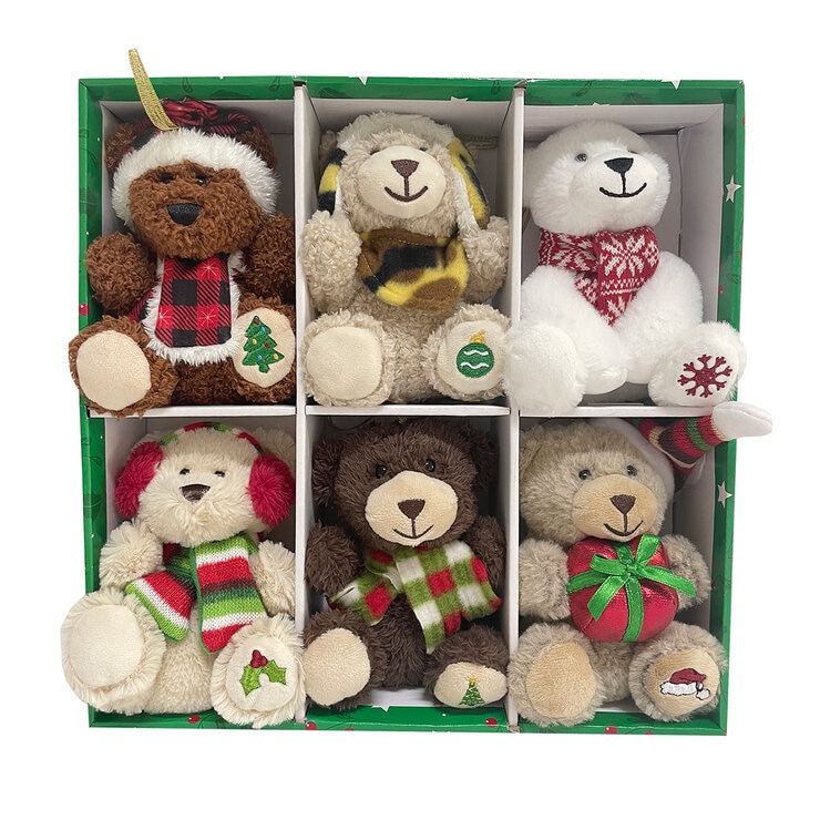 Ornamentos de Peluche Para Colgar 6 Piezas, Varios Modelos — Imagen 2 de 2