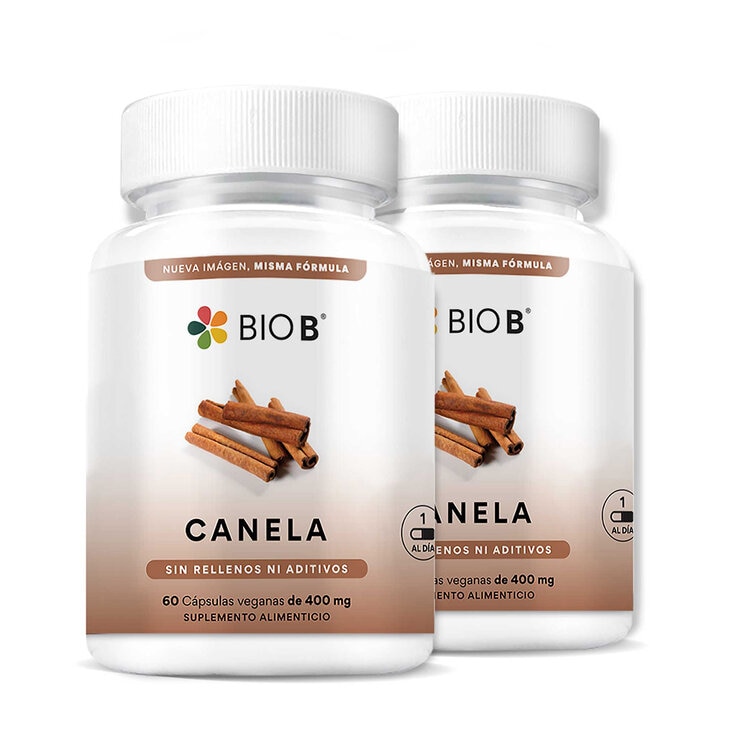Bio B Canela 2 Frascos de 60 Cápsulas — Imagen 1 de 3
