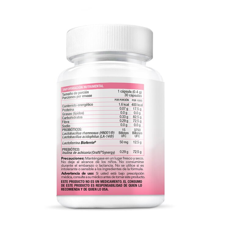 Bio B Probióticos women 15 Billones 2 frascos de 30 Cápsulas — Imagen 3 de 3
