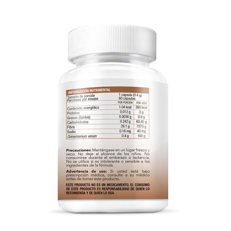 Bio B Canela 2 Frascos de 60 Cápsulas — Imagen 3 de 3