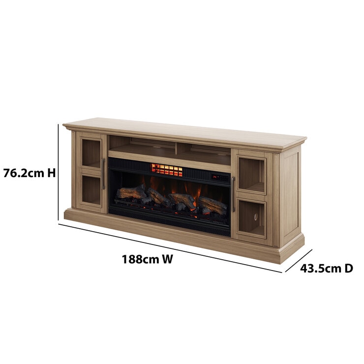 Tresanti Consola de TV Nottingham con Chimenea Eléctrica y Ventilador 2 en 1 — Imagen 3 de 3