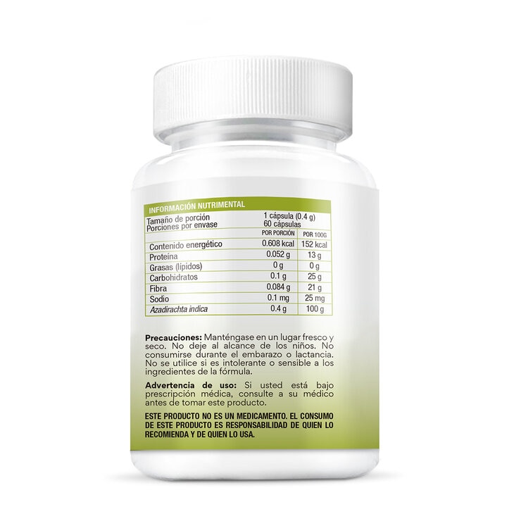 Bio B NEEM 2 Frascos de 60 Cápsulas c/u — Imagen 3 de 3