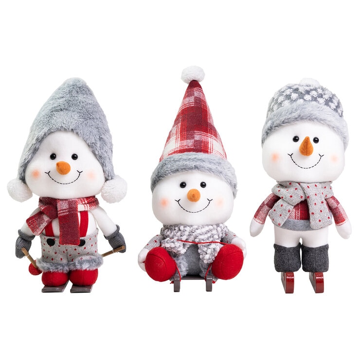 Set de 3 Muñecos de Nieve  — Imagen 2 de 4