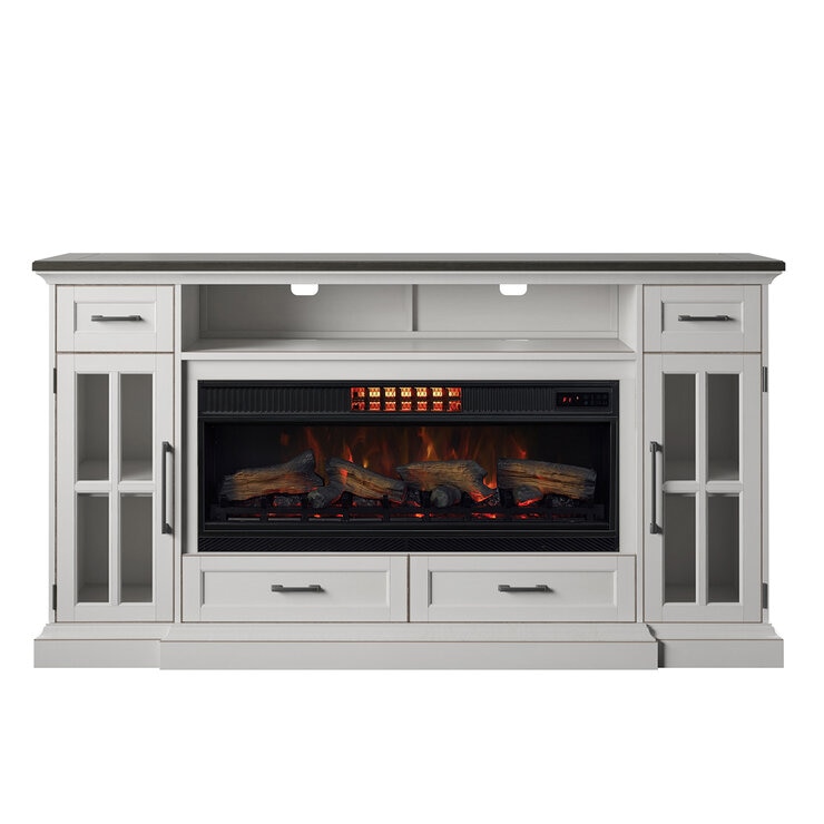 Tresanti Consola de TV Sloane con Chimenea Eléctrica y Ventilador 2 en 1 — Imagen 3 de 4