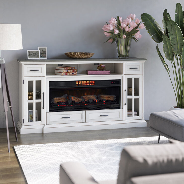 Tresanti Consola de TV Sloane con Chimenea Eléctrica y Ventilador 2 en 1 — Imagen 1 de 4