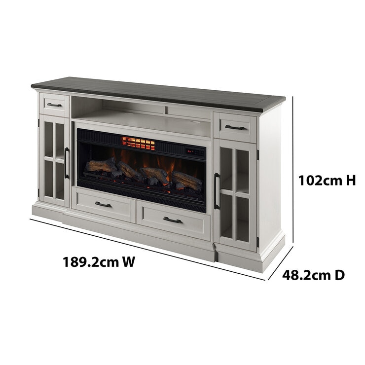 Tresanti Consola de TV Sloane con Chimenea Eléctrica y Ventilador 2 en 1 — Imagen 4 de 4