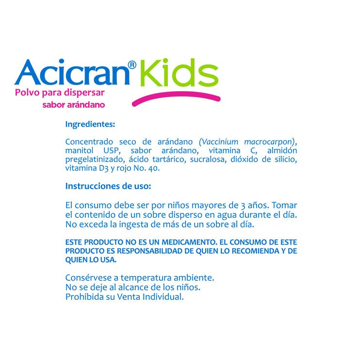 Acicran Kids 30 Sobres de 1 g c/u — Imagen 2 de 4