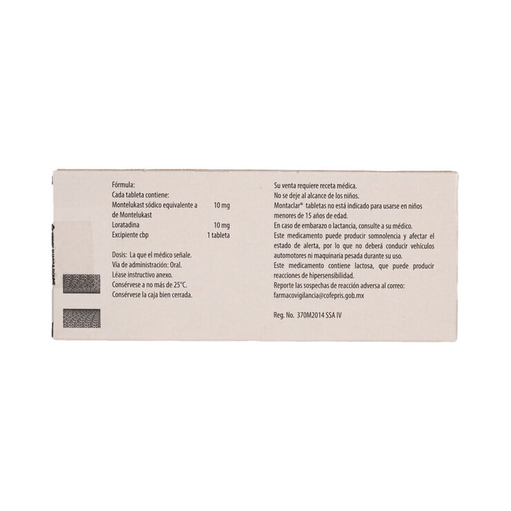 Montaclar 10 mg/10 mg 30 Tabletas — Imagen 3 de 4