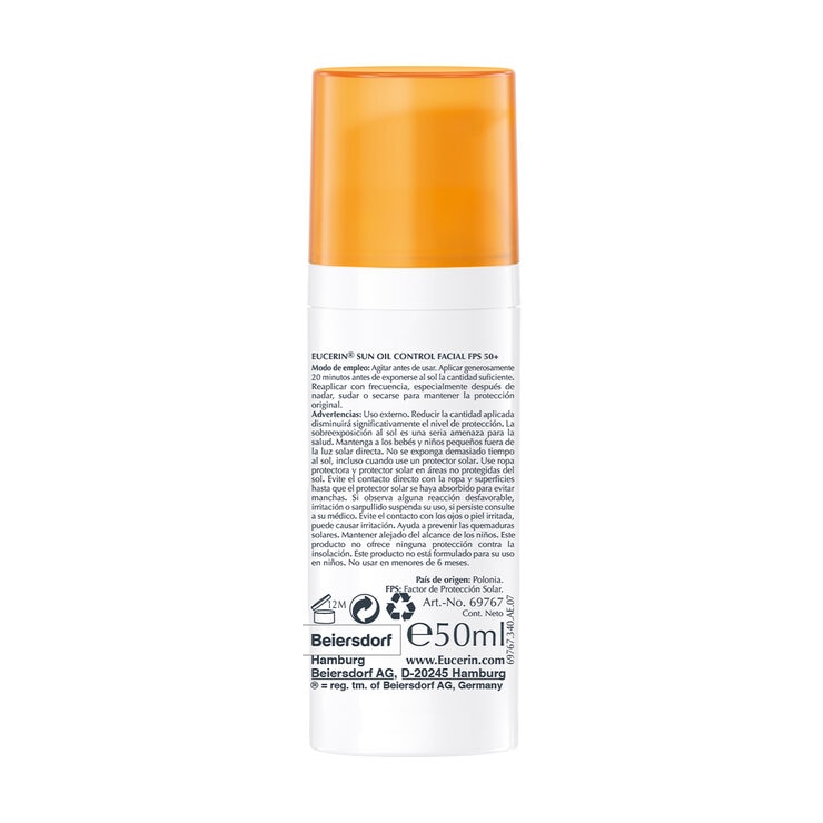 Eucerin Protector Solar FPS 50+ Toque Seco 50 ml — Imagen 2 de 3