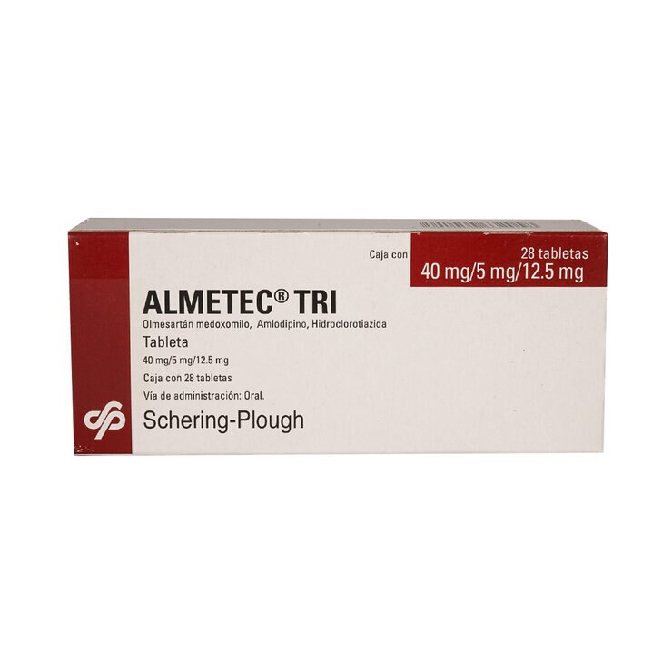 Almetec Tri 40 mg/5 mg/ 12.5 mg 28 Tabletas — Imagen 1 de 4