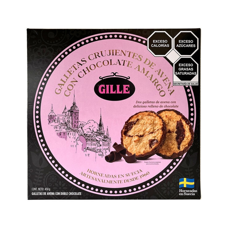 Gille Galletas de Avena con Chocolate Amargo 450g — Imagen 1 de 2
