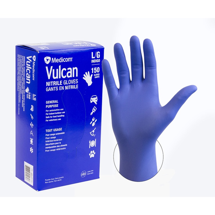 Vulcan Guantes de Nitrilo Talla Grande 150 piezas — Imagen 1 de 2