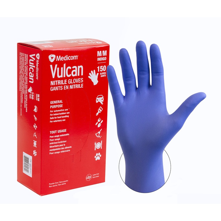 Vulcan Guantes de Nitrilo Talla Mediana 150 piezas — Imagen 1 de 2