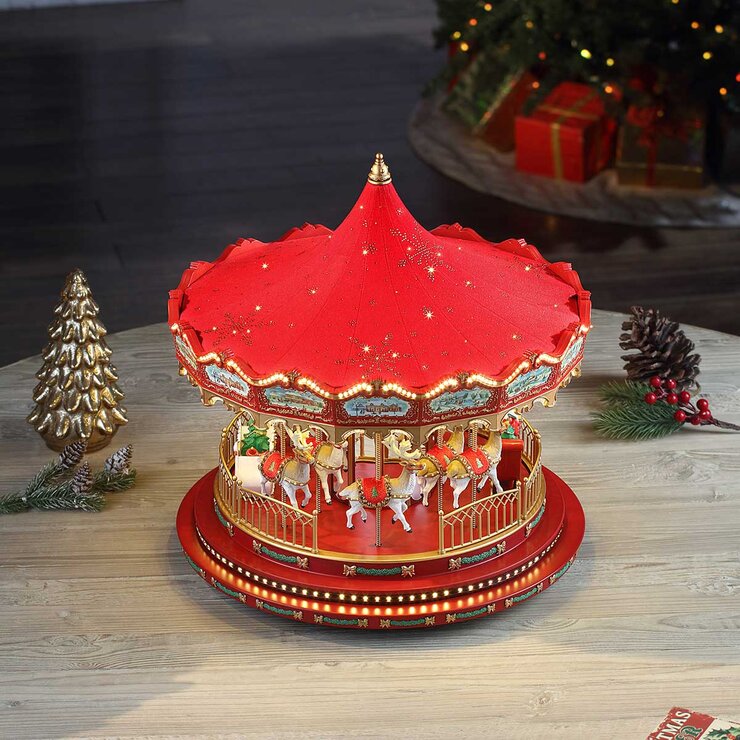 Carrusel de Lujo Iluminado  Rojo  — Imagen 2 de 4