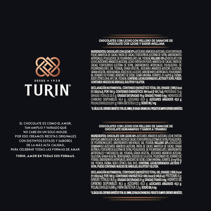 Turin Masterpieces Surtido de Chocolates con Relleno Suave 500 g — Imagen 4 de 4