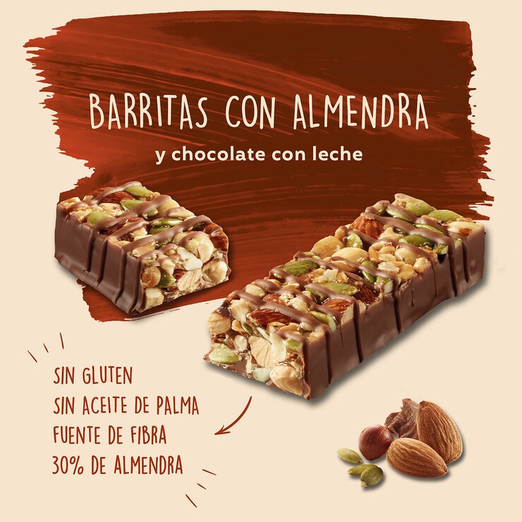 El Almendro Barras con Almendras y Chocolate 500g — Imagen 2 de 4