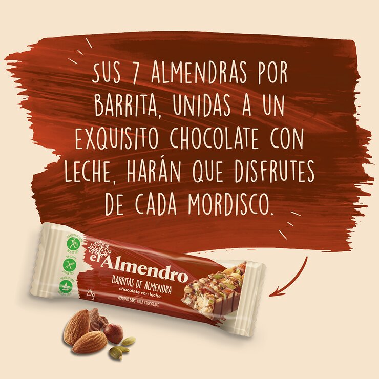 El Almendro Barras con Almendras y Chocolate 500g — Imagen 3 de 4